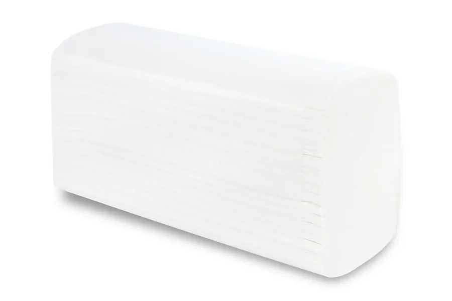Papierhandtuch, Z-Falz, 2-lagig, Zellstoff hochweiß, 23,5 x 24 cm, 3.750 Blatt