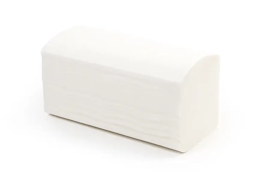 Papierhandtuch, Multifold (W-Falz), 2-lagig, Zellstoff weiß, 21x31,5 cm, 3.200 Blatt