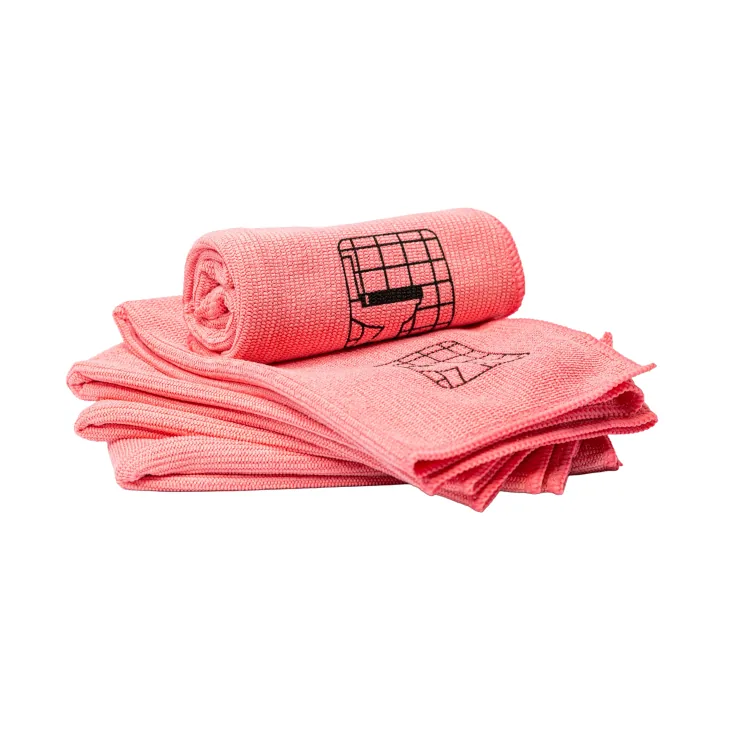Mikrofaser Reinigungstuch Noppy Piktogramm rot – WC