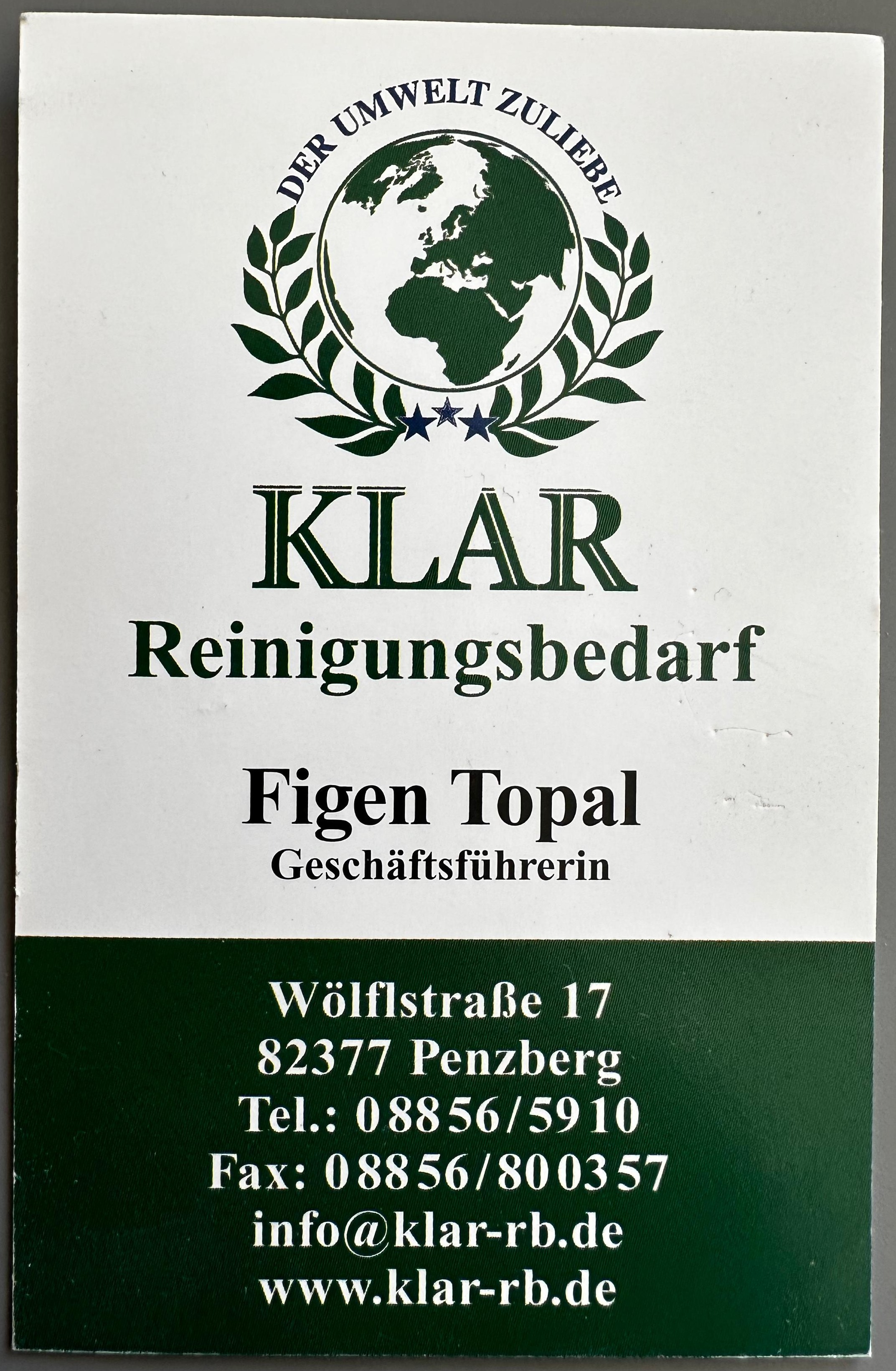Visitenkarte – Figen Topal